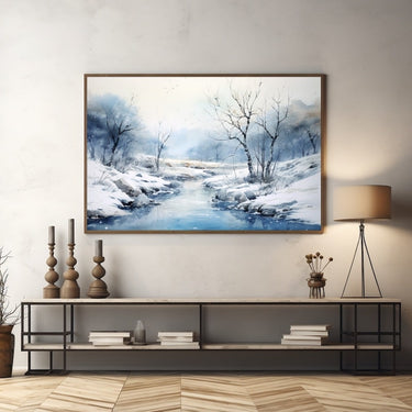 On Canvas Winter Painting